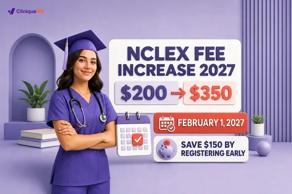 NCLEX Exam Fee Increase 2027: U.S. $350, Canada $570 CAD