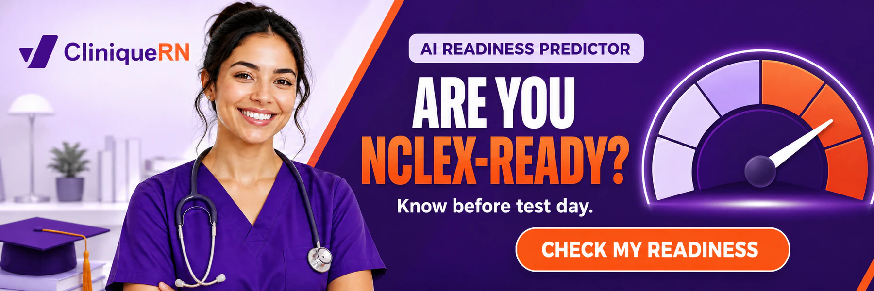 Check your NCLEX readiness with the CliniqueRN AI Readiness Predictor